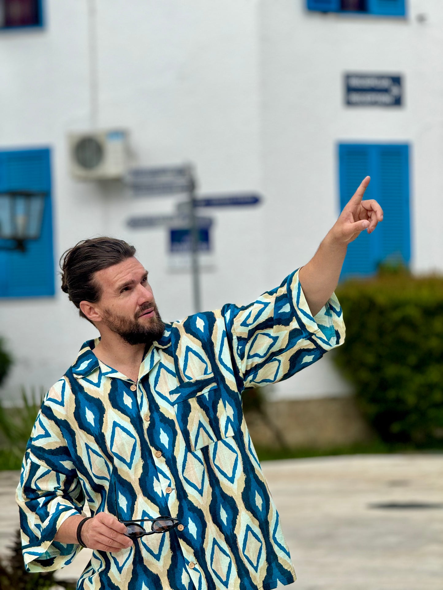 Navy Blue Cotton Shirt - Qbik By KD