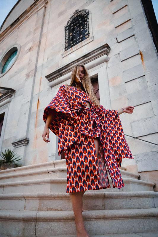 Kimono Set Flame Dance - Qbik By KD
