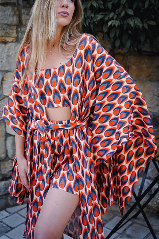 Kimono Set Flame Dance - Qbik By KD
